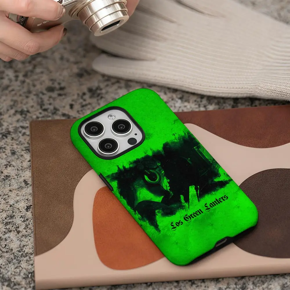 Los Green Lanters JC Reyes Phone Case For iPhone 16 15 14 13 12 11 Pro Max Plus Glossy HD Double-Layer Liquid Hard Shell