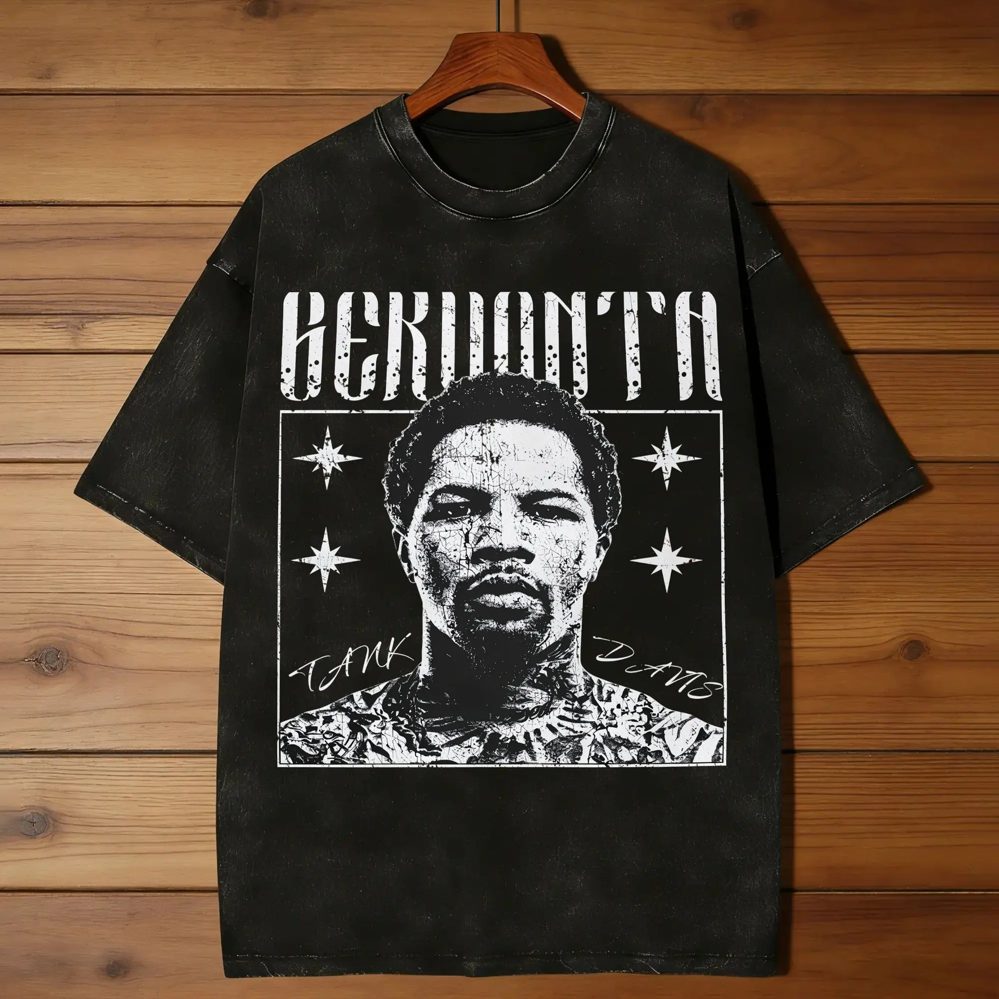 Gervonta Davis Boxing T-Shirts Men  Funny Pure Cotton Tee Shirt Crew Neck Short Sleeve T Shirt Birthday Present Clothing