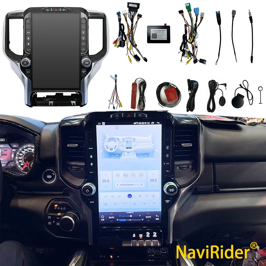 12+256GB Android Car Radio Carplay For Dodge Ram 1500 2500 3500 2019-2023 GPS Navigation Carplay Audio Video Player Head Unit 4G