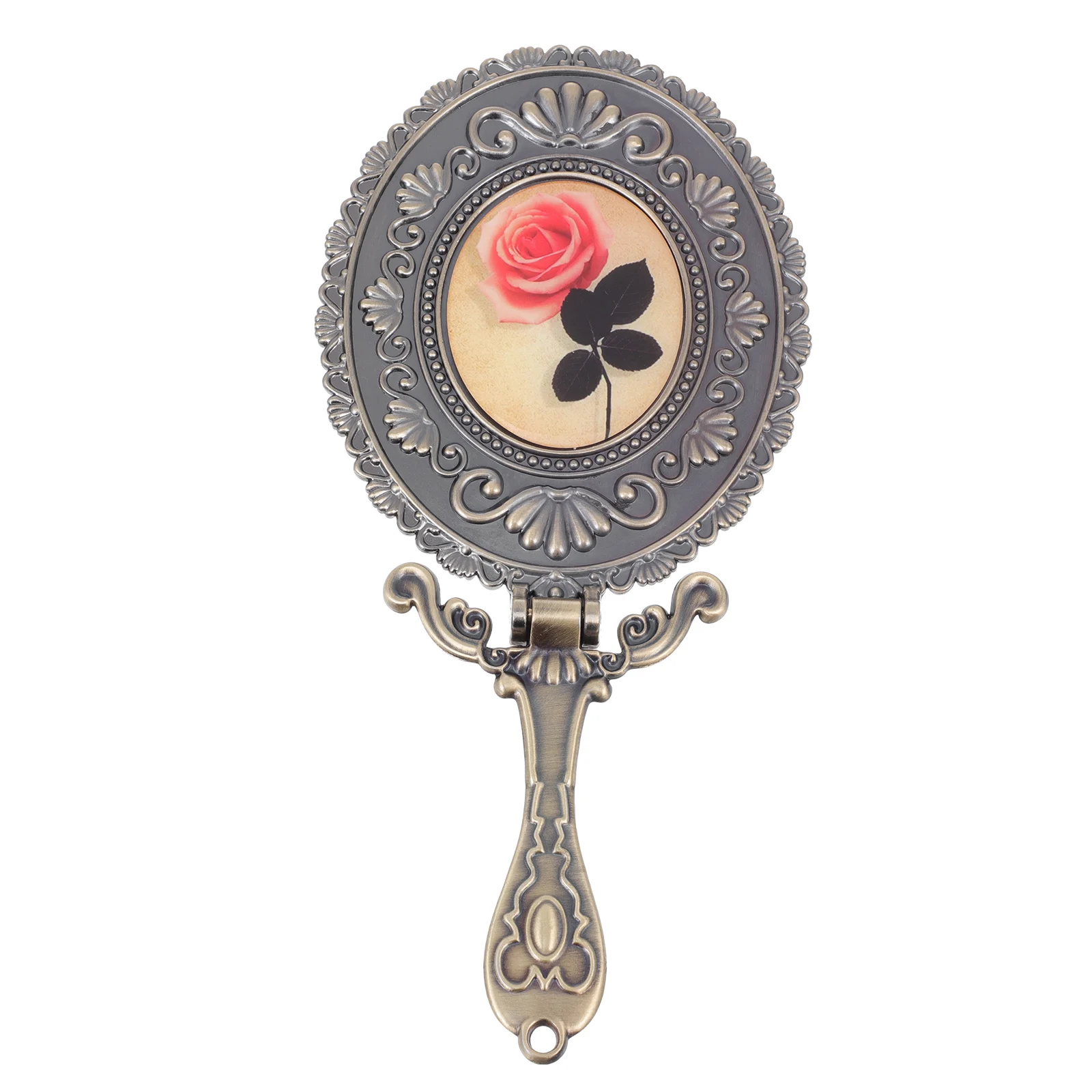 

Mirror with Handle Vanity Vintage Mirrors Beauty Foldable Makeup Handheld Portable