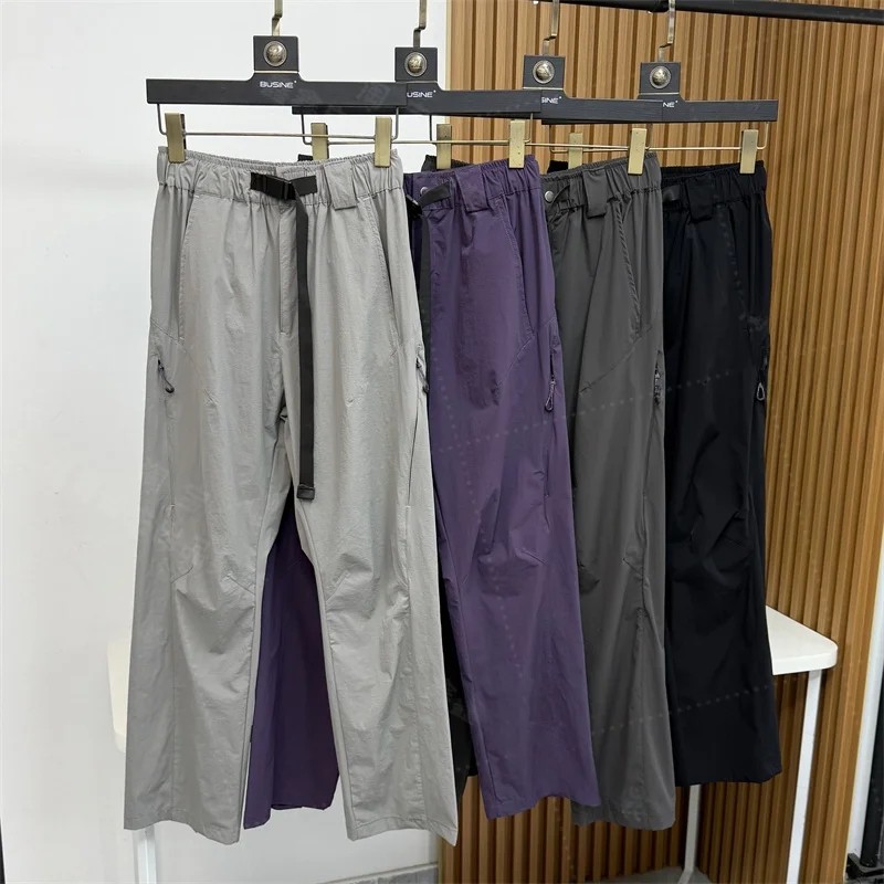 

Мужские повседневные брюки из ледяного шелка Qui Dry: легкие, дышащие, прямого кроя, для активного отдыха, летние, серия Mountain