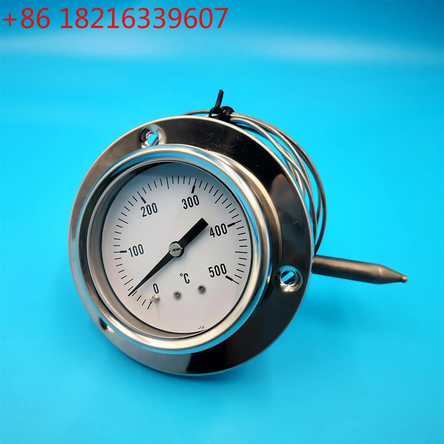 YAO 67mm All-steel shell round thermometer high temperature oven pizza oven 0 to 500 degrees thermometer