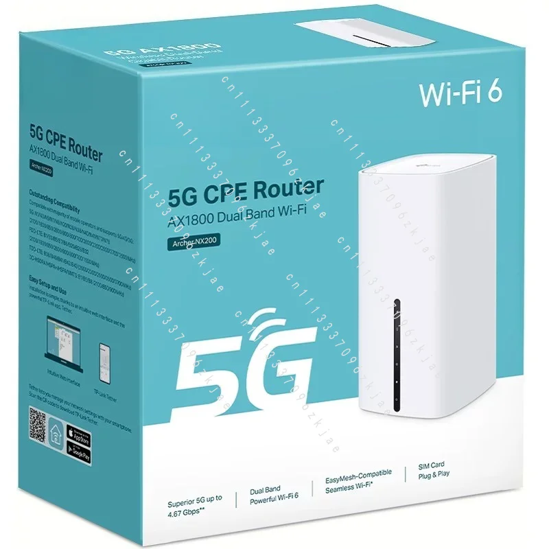 Archer MX700 NX200 Plug and Play 5G/4G SIM Card for Wireless WiFi