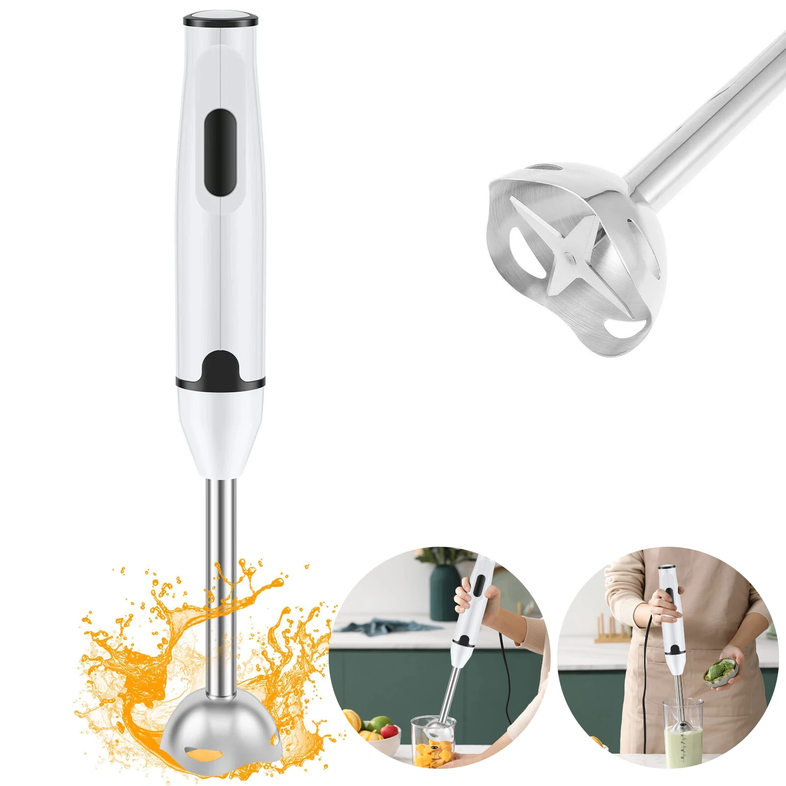 

Электрический блендер, многофункциональный кухонный ручной погружной портативный блендер, автоматический блендер, мини-кухонный инструмент