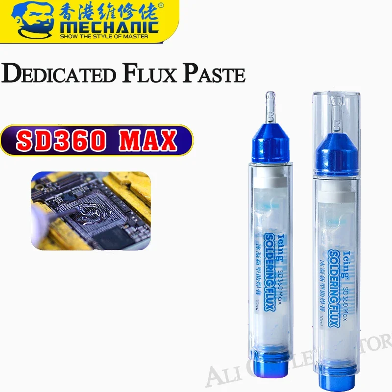 

MECHANIC 100% Original SD360 Transparent Solder Paste Welding Advanced Oil Flux Grease 10cc Soldering Repair Paste with Pusher