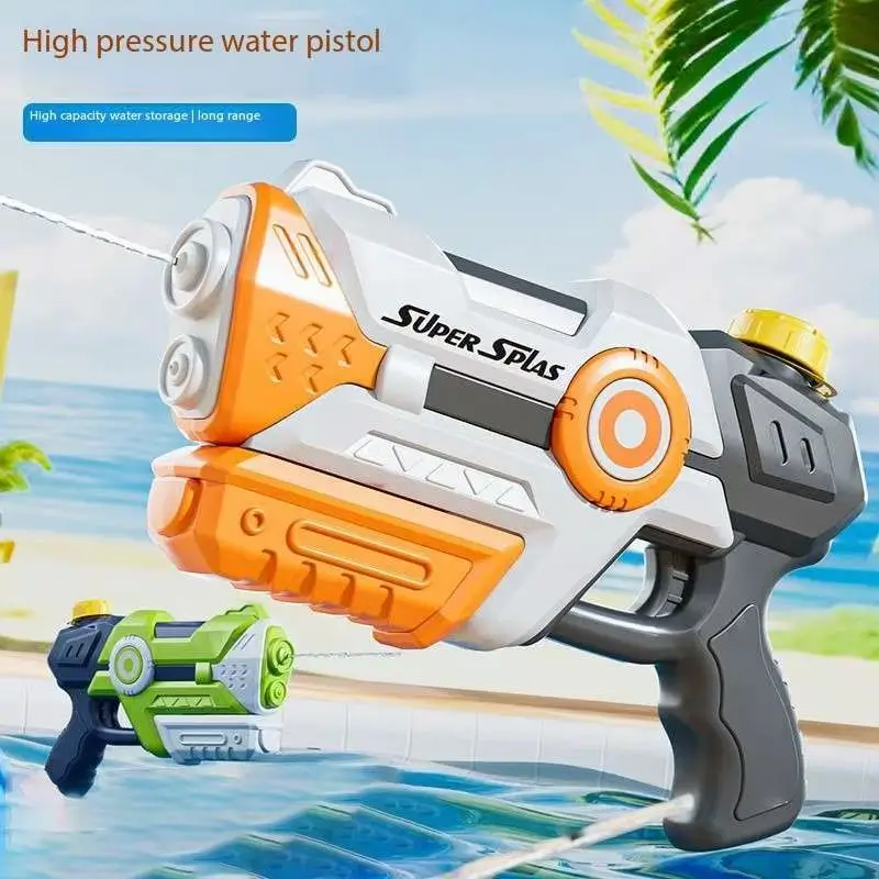 Mini pistola de água de alta capacidade para crianças e adultos, pistola de água de longo alcance, brinquedo blaster de água de verão, super imersão para piscina, praia