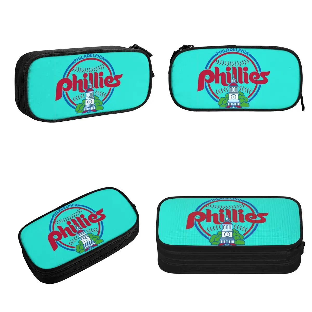 Phillies - City (9) Pencil Cases Large Storage Pen Bags Pen Box Pencil Pouch For Boys Girls Students Stationery School Office