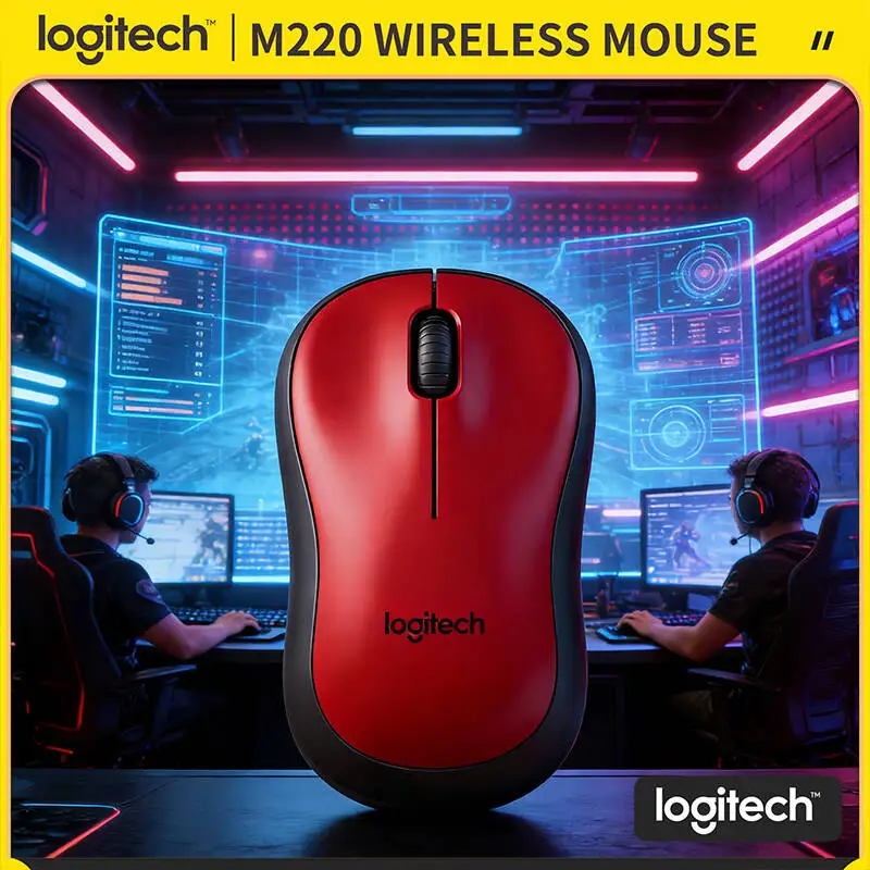 

Бесшумная беспроводная мышь Logitech M220, компактная, портативная, 1000 DPI, дальность действия 10 м, эргономичная рукоятка для пользователей ноутбуков, ПК и Mac