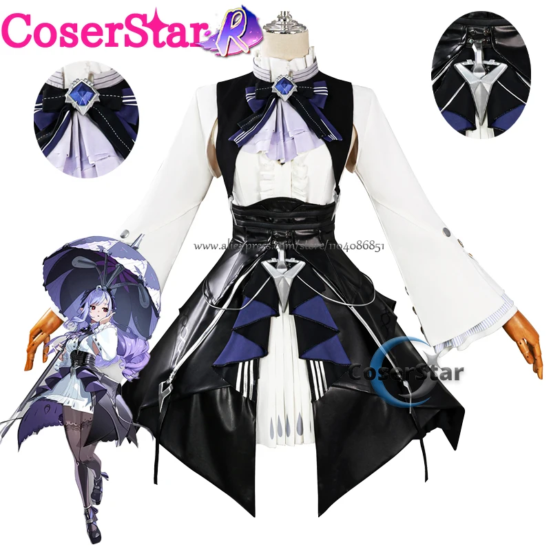 CoserStar-R أنيمي Zenless منطقة صفر فيفيان تأثيري حلي فيفيان تأثيري فستان كرنفال الرسوم المتحركة الهزلية شعر مستعار للحفلات الأحذية الدعاوى