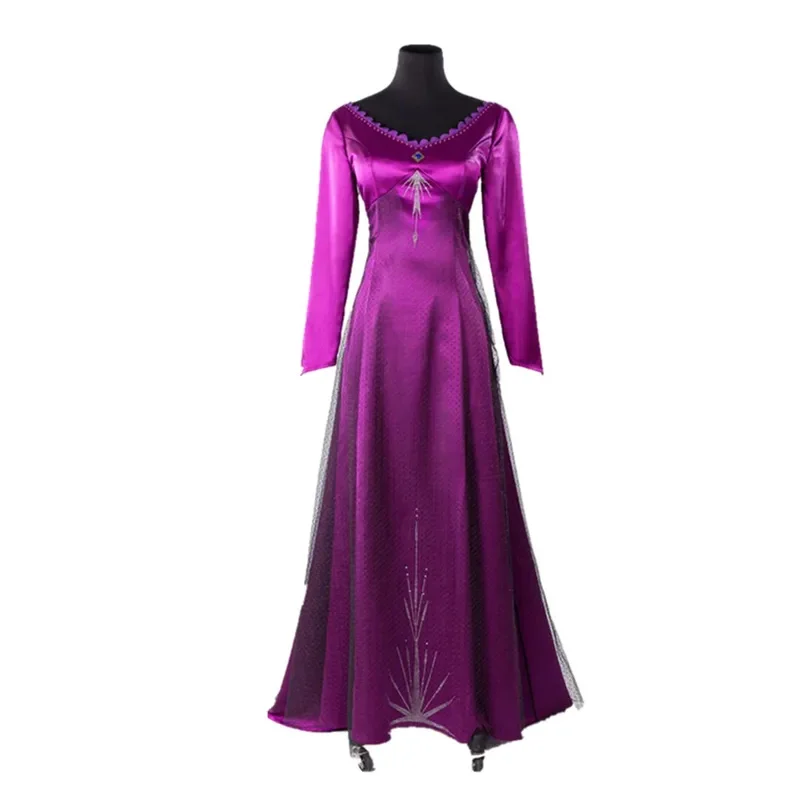 New Arrival Ice Princess Elsa Red Nightgown Dress Snow Queen Adult Halloween Cosplay Costume Girls Carnival Party Fancy Dresses