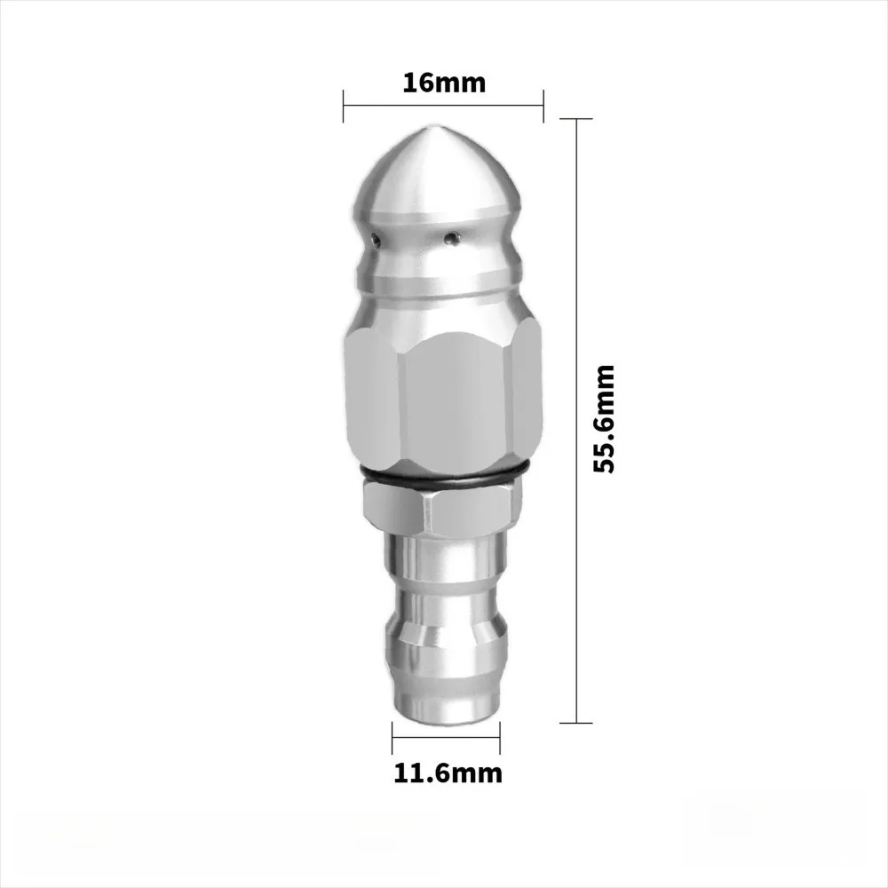 G1/4 "Lavatrice a pressione Ugello per getto fognario Pulizia dello scarico Testa del mouse Ugello per tubo flessibile di scarico a pressione Accessori per il lavaggio