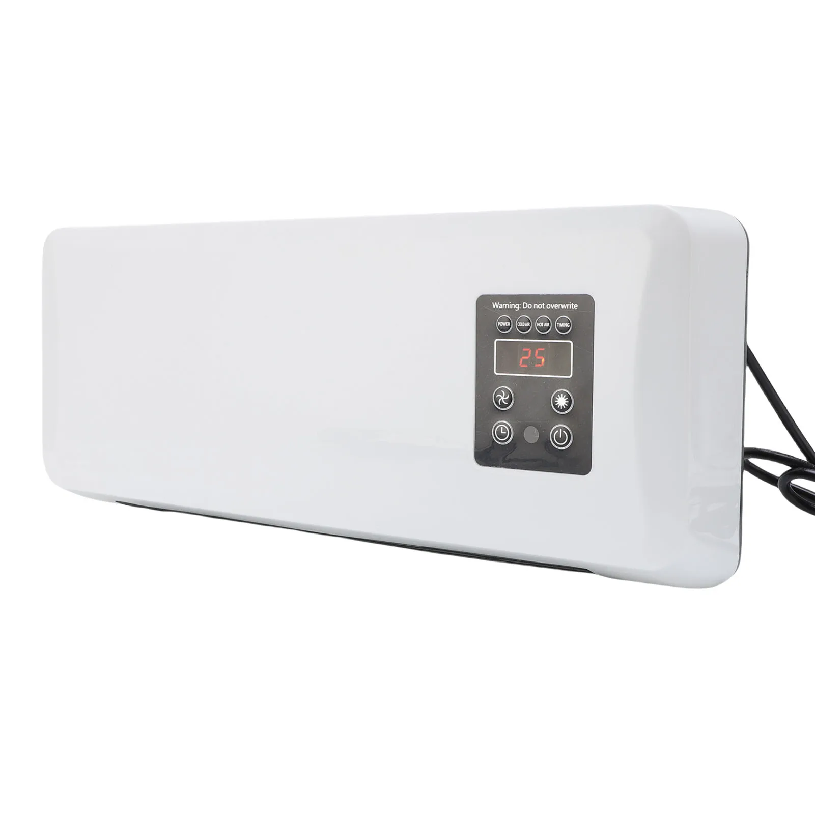 Calentador montado en la pared, Enfriador, Control de clima de bajo consumo, pequeña máquina calentadora de aire acondicionado para el hogar, dormitorio, enchufe del Reino Unido, 220V