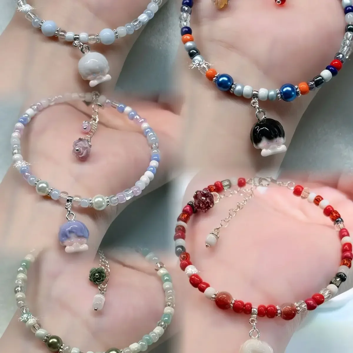 Game Cartoon Love and Deepspace Crystal Bracelet Xavier Zayne Rafayel ralayo Sylus Caleb Bracelets For Girls Jewelry Ornaments