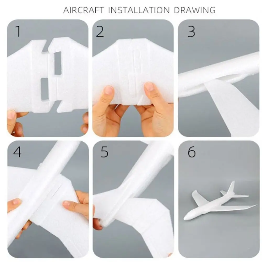 Nieuwe 49*45 cm Foam Zweefvliegtuig Vliegtuig Grote 2 Kleuren Hand Gooien Vliegtuigen Verjaardagsfeestje Gunsten Outdoor Hand gooien Speelgoed