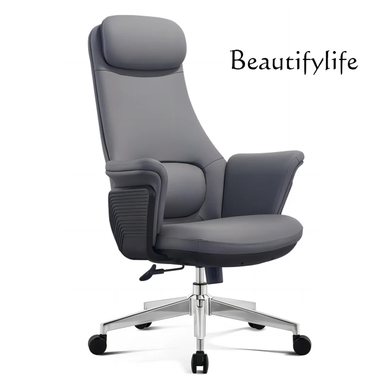 Muebles, silla de oficina de lujo barata, silla de oficina ergonómica ejecutiva moderna de gran tamaño, Muebles de Metal giratorios de meditación nórdica