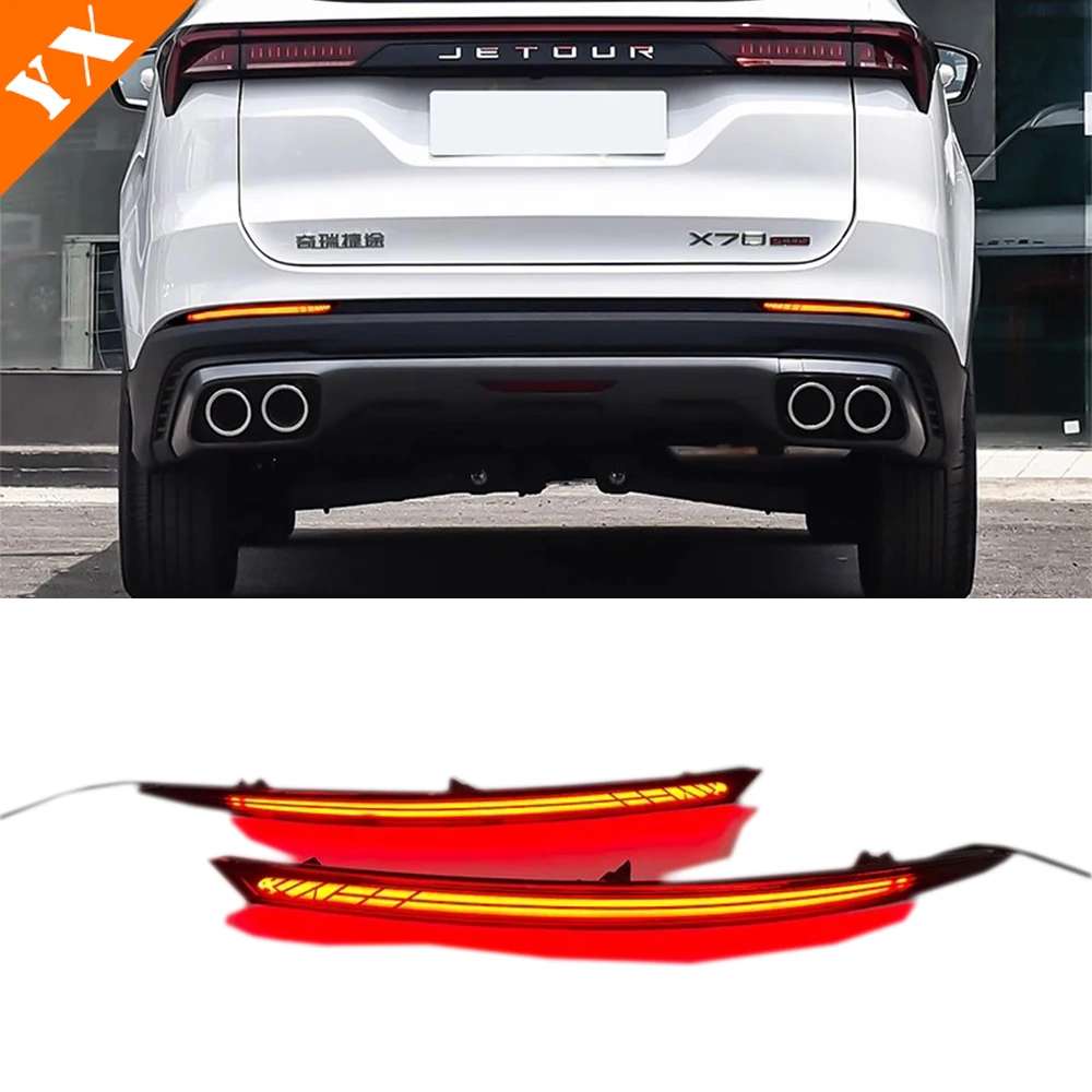 

For Jetour x70 plus 2025 2026 car accessories Car Rear Bumper Light,LED Rear Bumper Warning Light,Rear Bumper Light Replacement