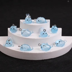 10pcs Cute Seal Charm Animal Pendant DIY Earring Necklace Bracelet Accessories for Jewelry Making Findings