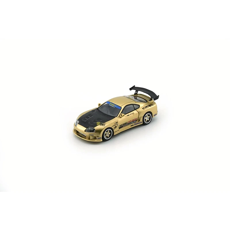 BMC In Stock 1:64 Top Secret Gold Supra JZA80 Hong Kong Edition Diecast Diorama Car Model Collection Toys