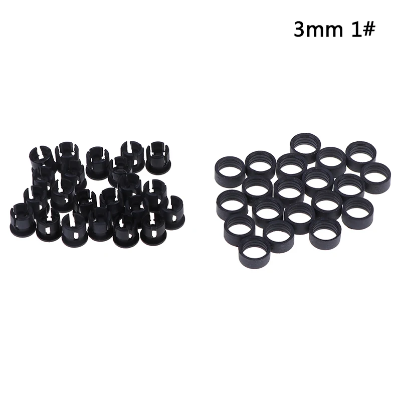 20 Set LED Holders Clips Mounts Cases With Outer Ring Tool Parts 20 Sets 3mm/5mm Plastic LED Holders