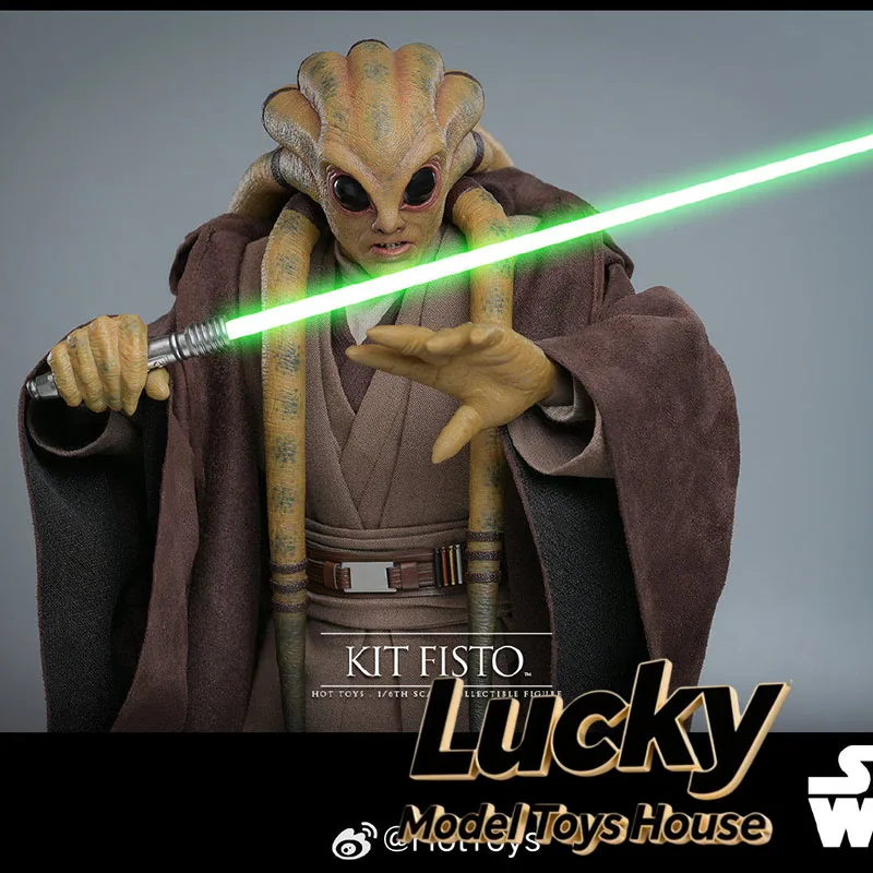 HT MMS751 1/6 KIT FISTO Brown Long Robe Cloth Action Figure Star Wars Revenge of the Sith Movie Fans HotToys 12" Male Soldier - view 6