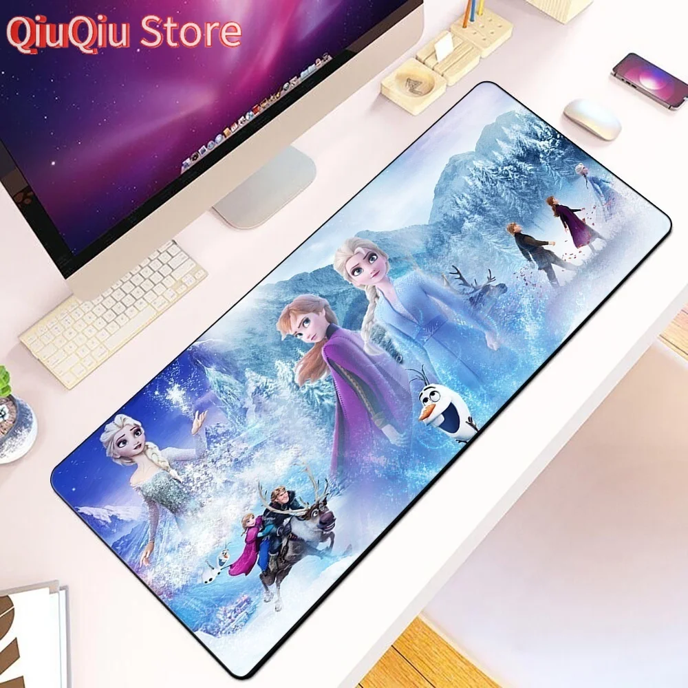 

Anna Frozen ELSA Princess Mousepad HD Printing Computer Gamers Locking Edge Non-slip Mouse Pad XXL90x40cm Keyboard PC Desk Pad