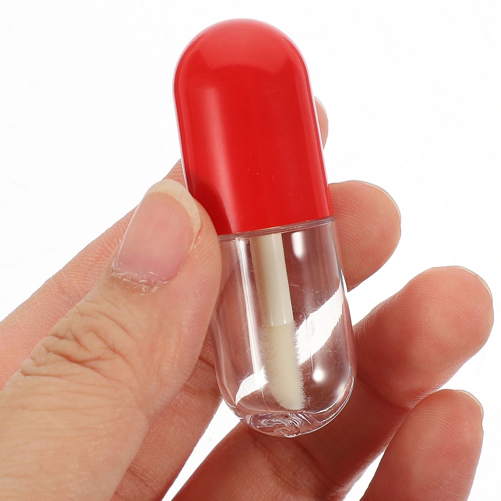 9 pcs Lip Gloss Tubes Empty Transparent Bottles Refillable Storage for Lipstick Lip Balm Travel Portable Lightweight