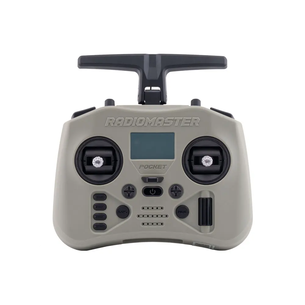 Radiomaster Pocket Crush 2.4GHz ELRS Hall Gimbal Transmitter Remote Control with XR1 Receiver 18650 Battery