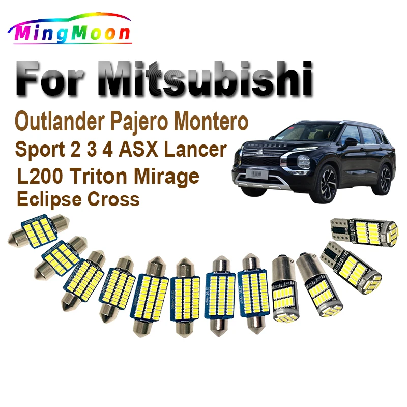 

Светодиодные лампы для Mitsubishi Outlander Pajero Montero Sport 2 3 4 Mirage ASX L200 Triton Lancer Eclipse