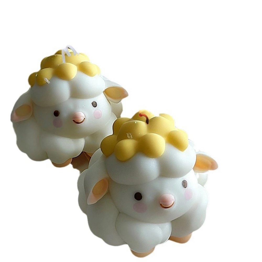 

Sheep Aromatherapy Candle Silicone Mold DIY Cute Candle Silicone Mold Scented Making Tools 3D DIY Handmade Fragrance Ornament