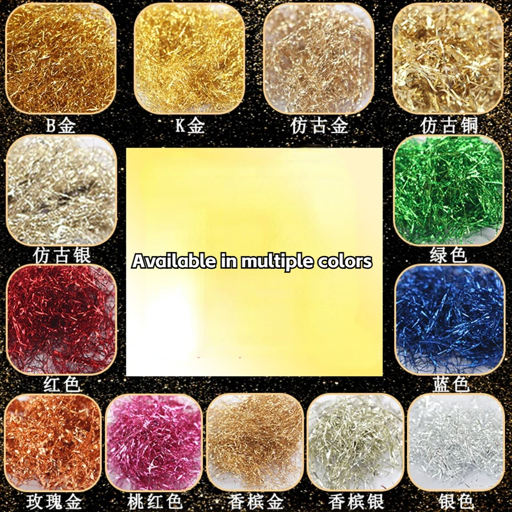 Multi color optional DIY nail art, lacquer painting, background wall decoration, imitation gold and silver foil 75g