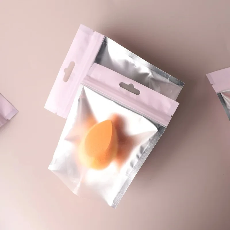 جودة عالية فقط شعار مخصص على التعبئة والتغليف لا النقش الإسفنج لطيف غير اللاتكس لينة خلاط البيض الوجه الإسفنج مع علبة بلاستيكية