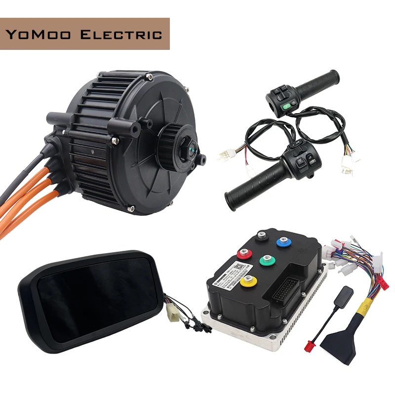 

QS165 5KW Peak 10KW 35H PMSM Mid Drive Motor With FarDriver Controller ND72530 with N7 Display and T08 Throttle For E-Dirt Bike