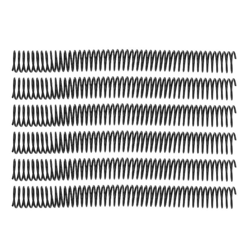 35PCS A4 Paper Binding Coils 25.4mm Diameter 48 Loops 4:1 Pitch Plastic Spiral Wire Spines 215 Sheets Capacity Black/White