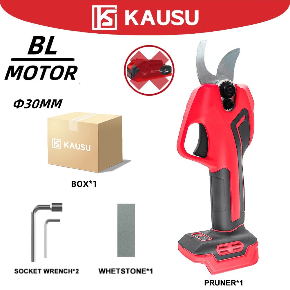 Brushless Cordless Electric Pruning Shear Scissors Fruit Tree Bonsai Pruner Branches Cutter Power Tools For Makita 18V Battery