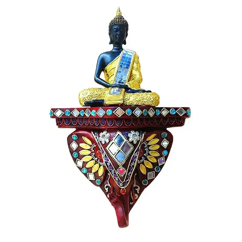 Elephant Buddha sculpture wall hanging Nordic home decoration accessories living room crafts Sakyamuni Buddhist lovers gifts