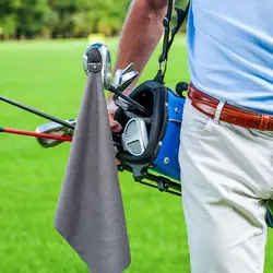 Asciugamano da golf magnetico Forte assorbimento d'acqua magneticoAsciugamano sottile Accessori per attrezzature da golf da uomo Idea regali per gli amanti del golf