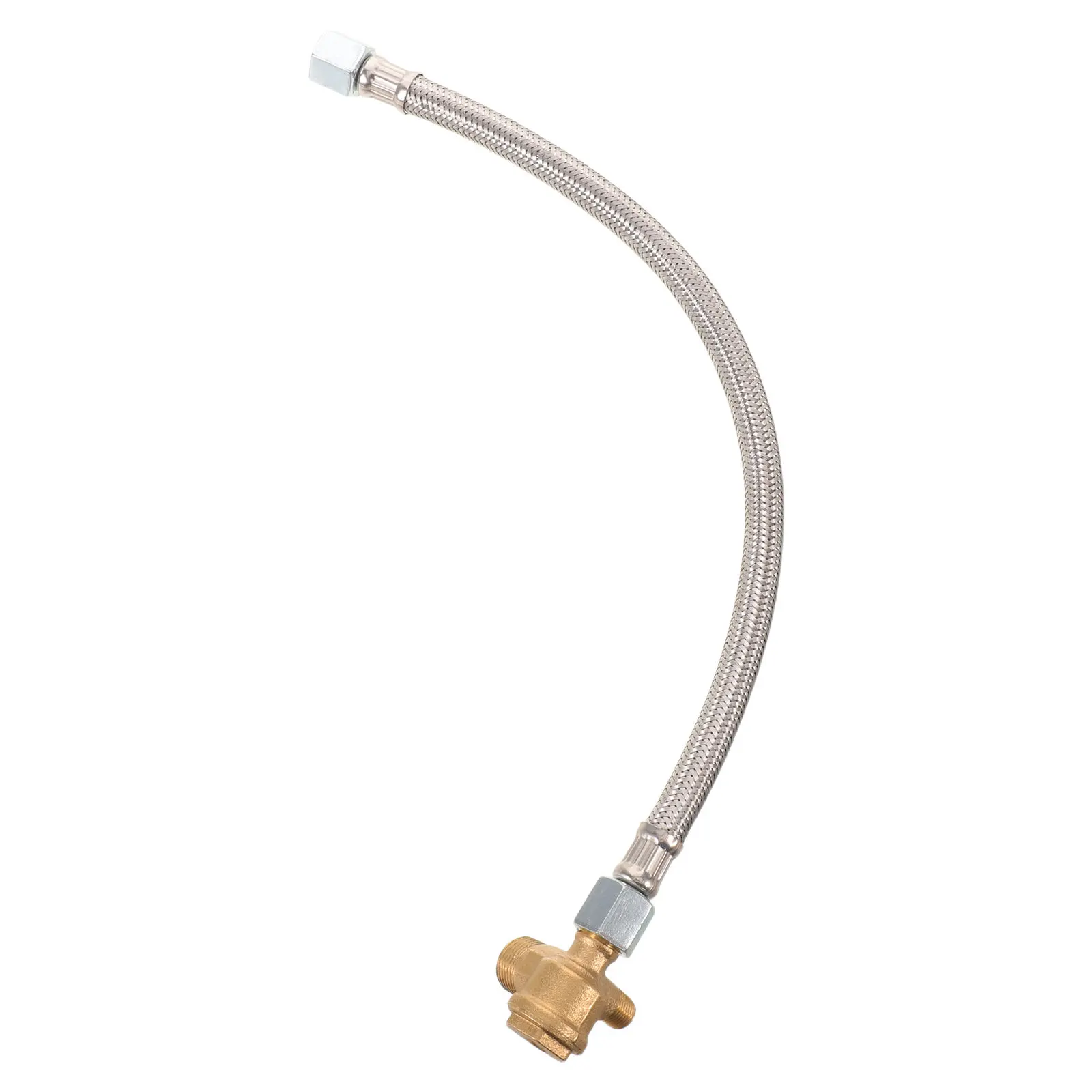 Air Compressor Intake Hose 350Mm Copper One-Way Valve Flexible Backflow Prevention Pneumatic Tool Replacement Tubing