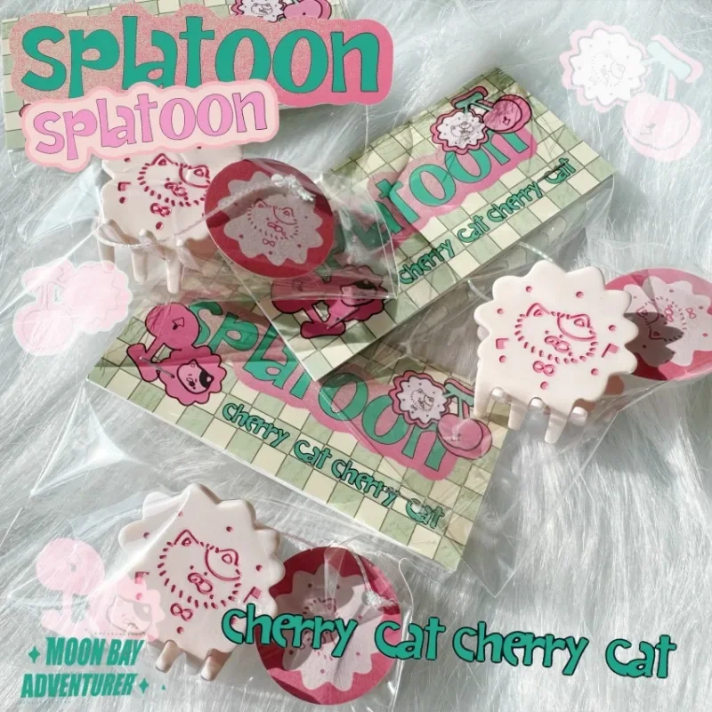 In Stock Splatoon3 Jet Fighter スプラトゥーン Cherry Judge Cat Bag with Acetic Acid Clip