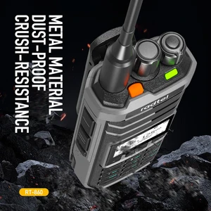 Radtel RT-860 Multi Band Ham Radio HF UHF VHF Dual Band con AM USB LSB CW CB LW MW SW SSB Recepción, 1024 canales, 2000máh Bat 6 mejores ventas VHF UHF Transceptor - №5