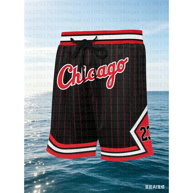 New Mens NO.23 Basketball Shorts Breathable Athletic Shorts Y2K Oversized Leisure Suitable for Fitness and Daily Exercise