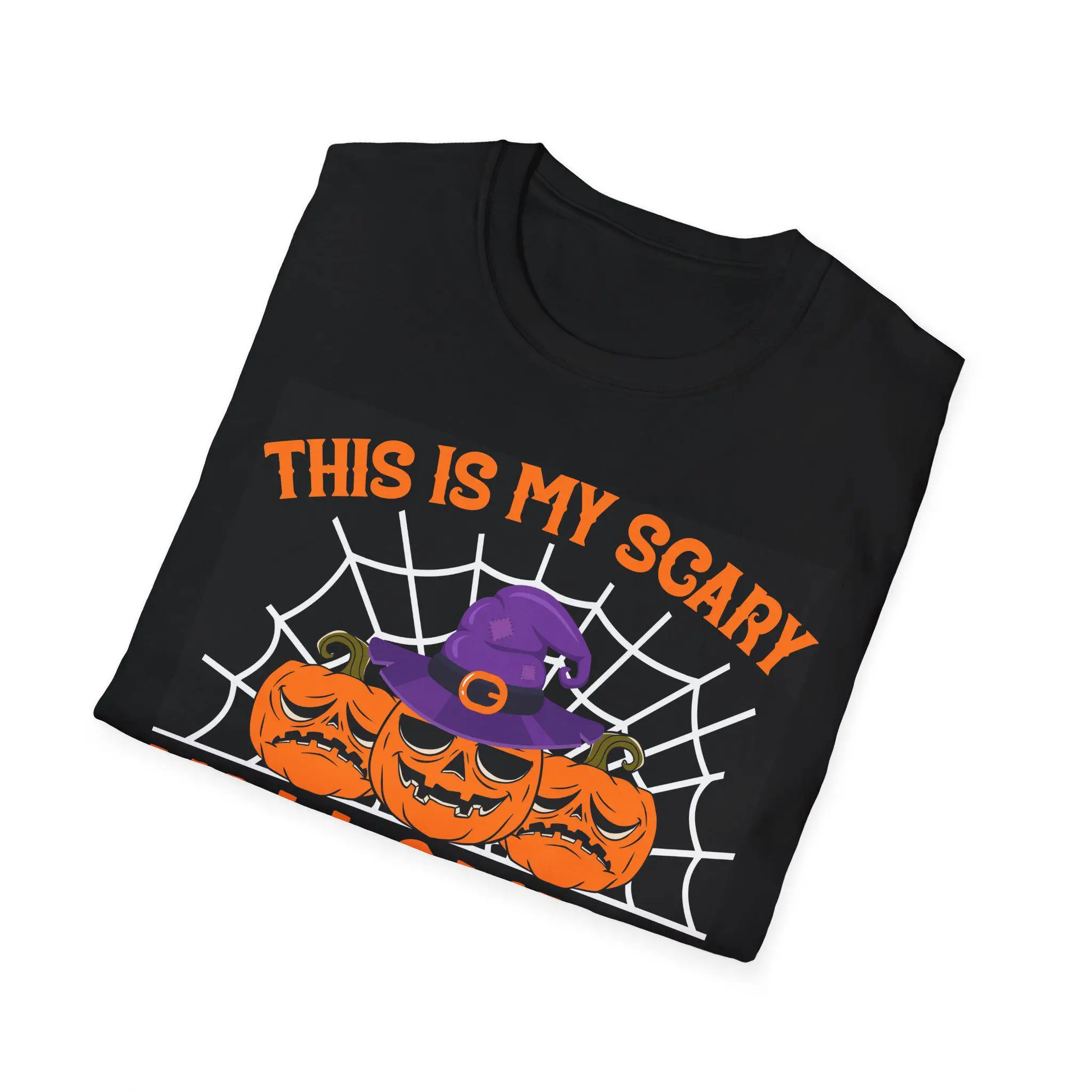 Camiseta de disfraz de Halloween: camiseta unisex aterradora, camisa espeluznante, moda de otoño, traje de fiesta de Halloween, camiseta de truco o trato