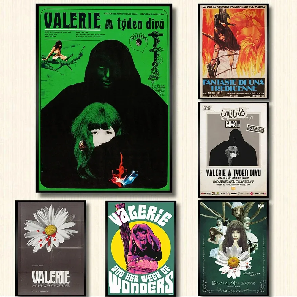 Classic Movie Valerie and Her Week of Wonders Retro 1970 Film Canvas Poster Wall Art Pictures Home Dorm Room Decor Gift