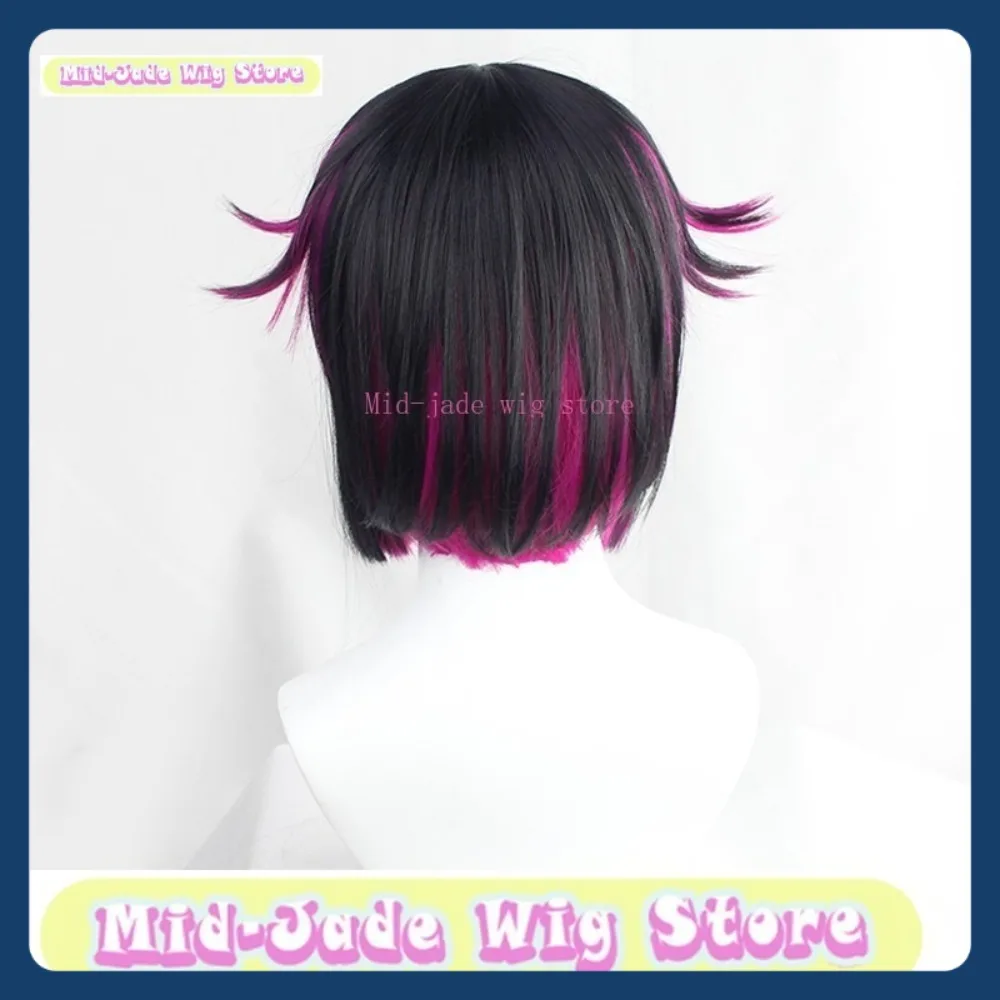 منتصف اليشم شعر مستعار مخزن الملتوية العجائب ليليا فانروج شعر مستعار تأثيري أنيمي لعبة لعب الأدوار الشعر الاصطناعية حفلة الهالوين