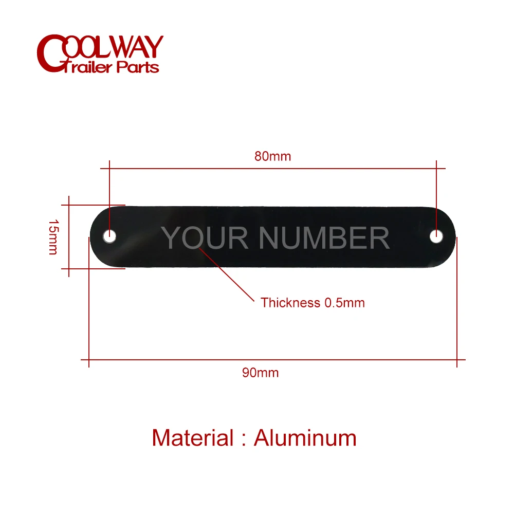 90mm X 15mm Fully Engraved Aluminum Frame NO. VIN Plate Serial Number Motorcycle Kawasaki Suzuki Honda Yamaha ALL