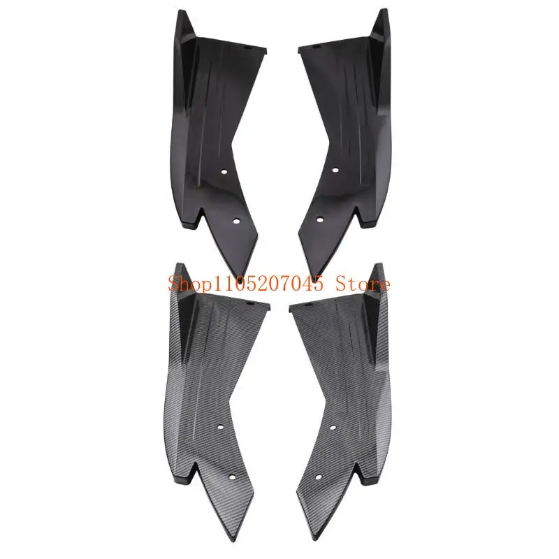 37cd Car Rear Bumper Spoiler Lip Wing Trim Protection with Mounting Screws Anti Crash Diffuser Wrap Angle Splitter
