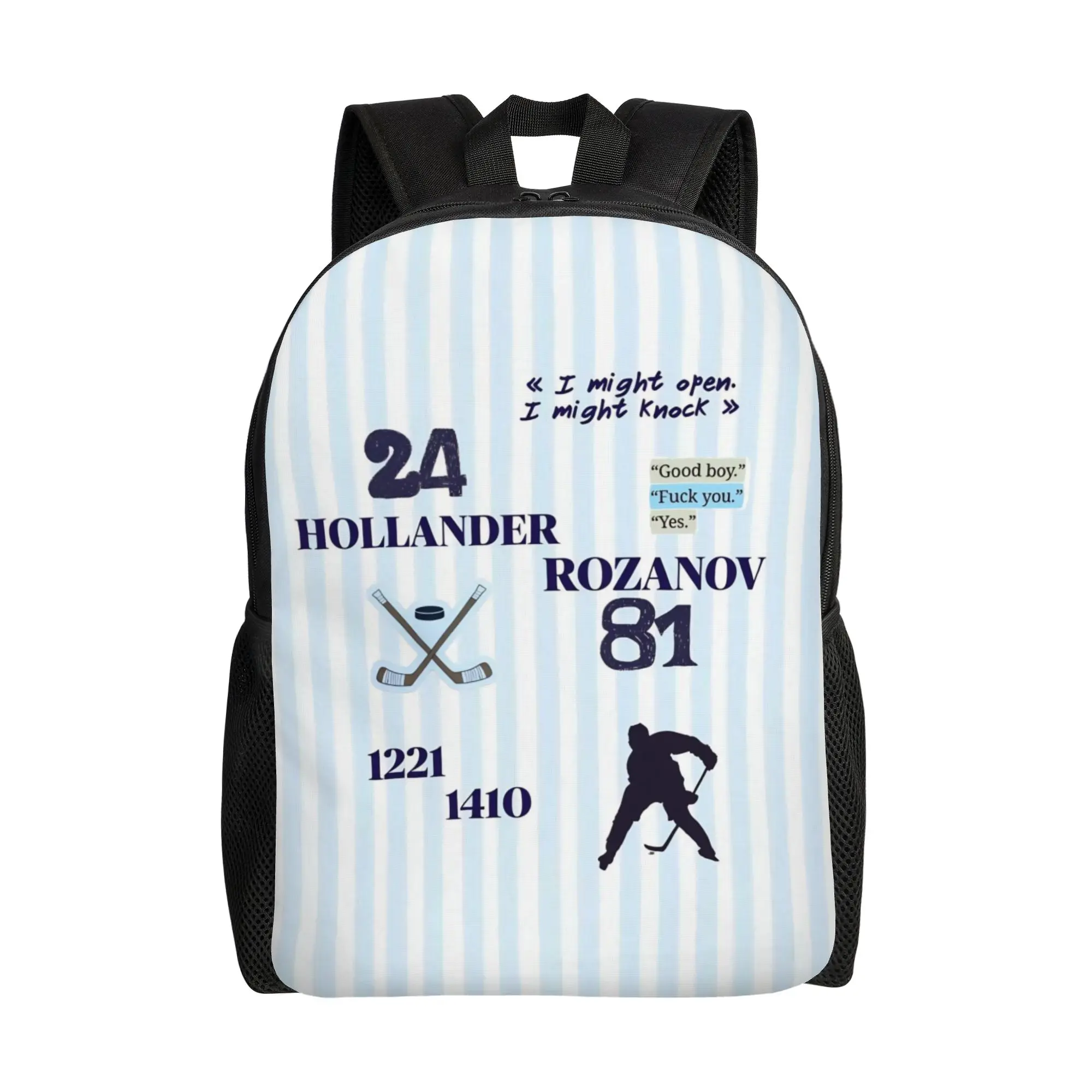 

Heated Rivalry Backpack with Pocket High School Hiking Travel Ilya Shane Hollanov Daypack for Men Women College Shoulder Bag