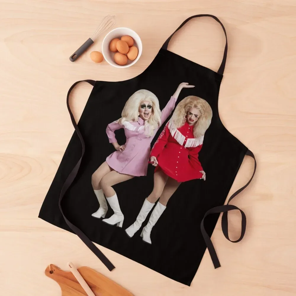 Trixie and Katya Book Photoshoot UNHhhh Apron Kitchen Items professional kitchen For Girl christmas kitchen Apron