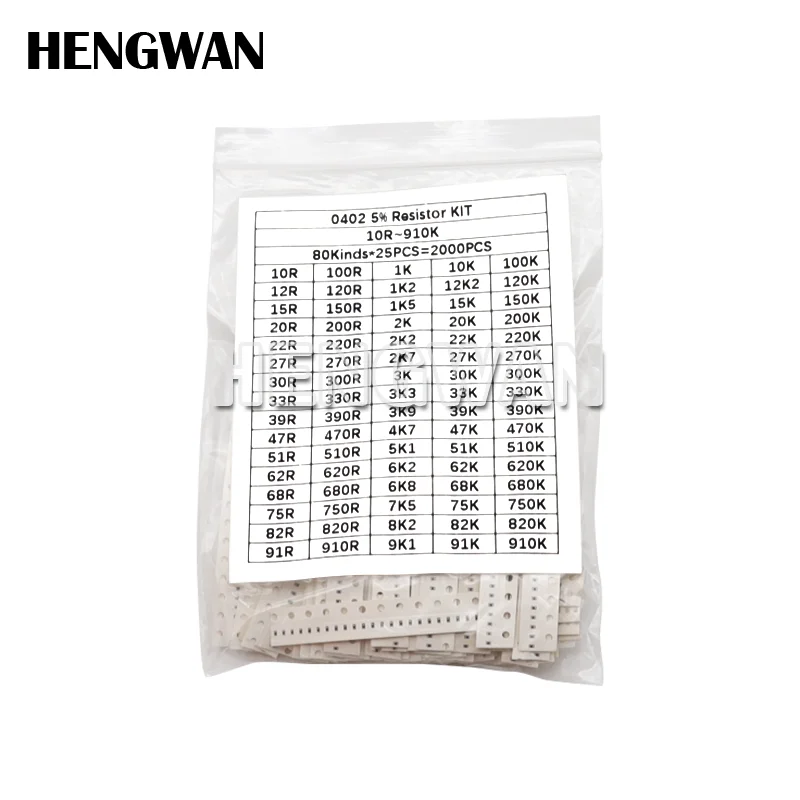 

5%, 80 значений, 0402, 0603, 0805, чип для поверхностного монтажа, 10 Ом-1206 K, набор образцов сопротивления
