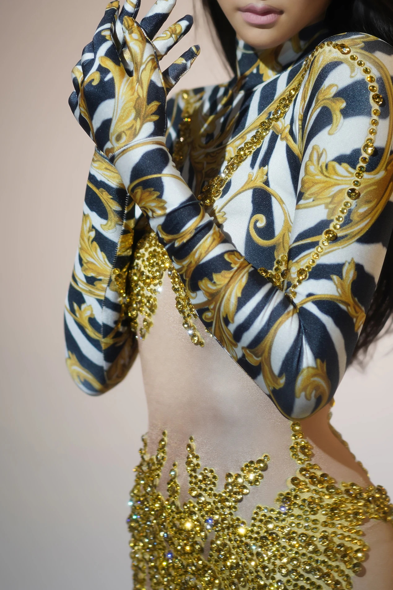 sparkle see through mesh party club long dress stage performance stripper outfits holiday dinner gown sequins prom evening dress