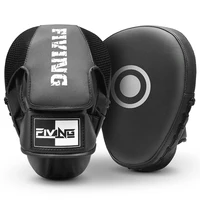 Almohadillas de boxeo para hombres, mujeres y niños, manoplas de enfoque de cuero para artes marciales, entrenamiento de boxeo, manoplas de boxeo curvas para Karate